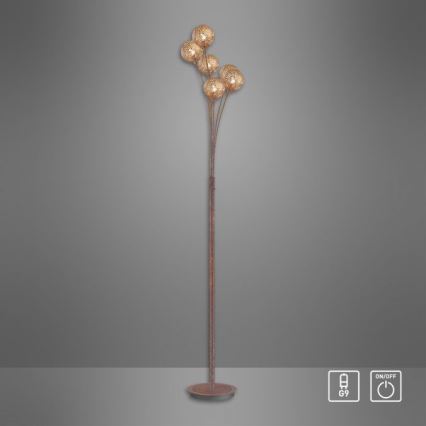 Paul Neuhaus 398-48 - Grīdas lampa GRETA 6xG9/40W/230V