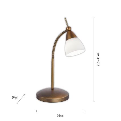 Paul Neuhaus 4001-11 - LED Aptumšojama skārienvadāma galda lampa PINO 1xG9/3W/230V varš