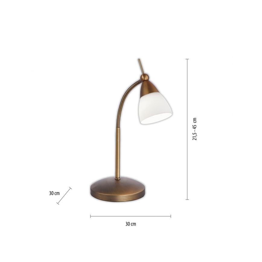 Paul Neuhaus 4001-11 - LED Aptumšojama skārienvadāma galda lampa PINO 1xG9/3W/230V varš