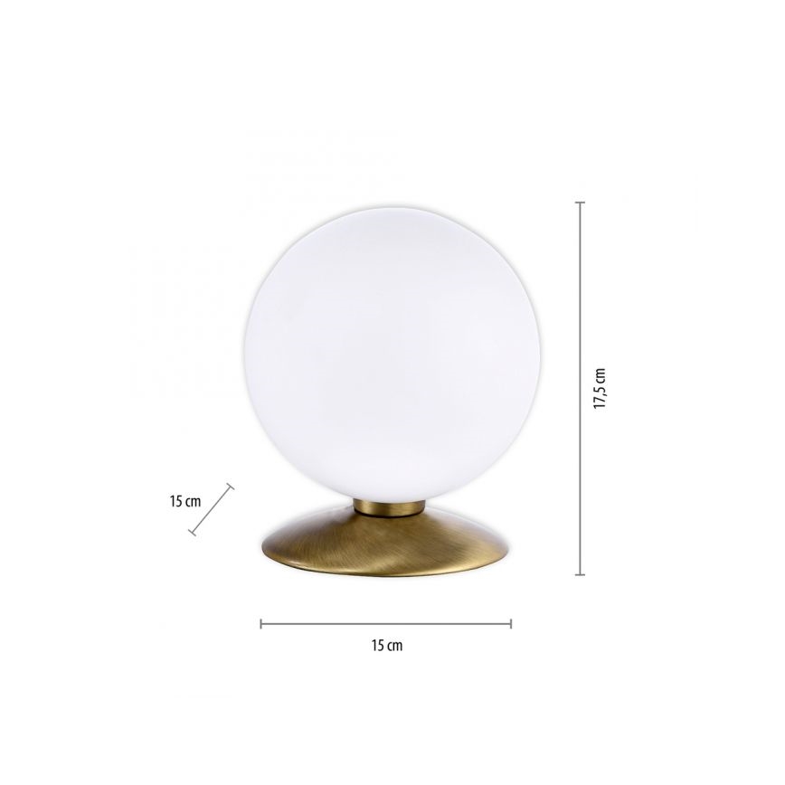 Paul Neuhaus 4013-11 - LED Aptumšojama skārienvadāma galda lampa BUBBA 1xG9/3W/230V misiņš