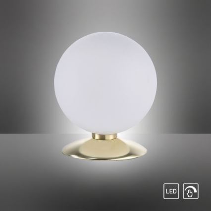 Paul Neuhaus 4013-60 - LED Aptumšojama skārienvadāma galda lampa BUBBA 1xG9/3W/230V zelta
