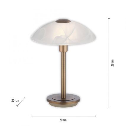 Paul Neuhaus 4026-11 - LED Aptumšojama skārienvadāma galda lampa ENOVA 1xG9/2,6W/230V