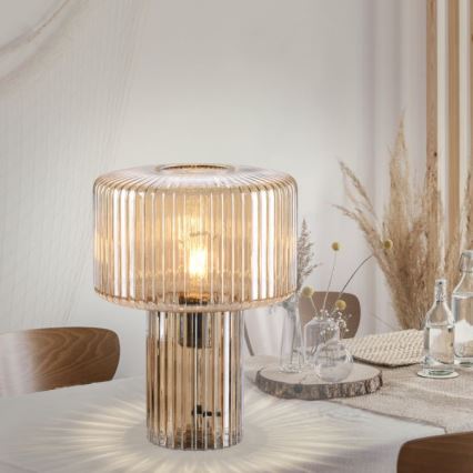 Paul Neuhaus 4092-27 - Galda lampa FUNGUS 1xE27/10W/230V bēša