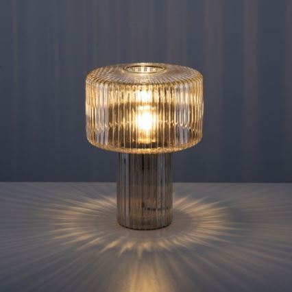Paul Neuhaus 4092-27 - Galda lampa FUNGUS 1xE27/10W/230V bēša
