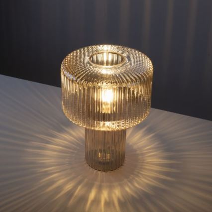 Paul Neuhaus 4092-27 - Galda lampa FUNGUS 1xE27/10W/230V bēša