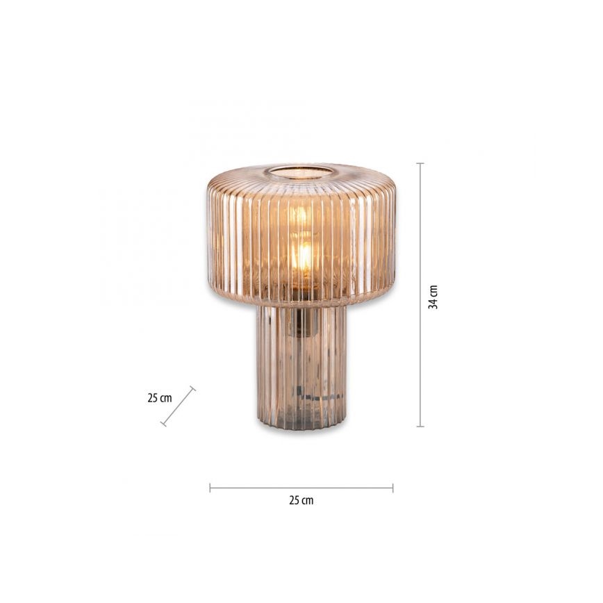 Paul Neuhaus 4092-27 - Galda lampa FUNGUS 1xE27/10W/230V bēša