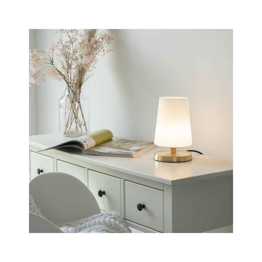 Paul Neuhaus 4146-60 - LED Aptumšojama skārienvadāma galda lampa SONJA 1xG9/3W/230V misiņš
