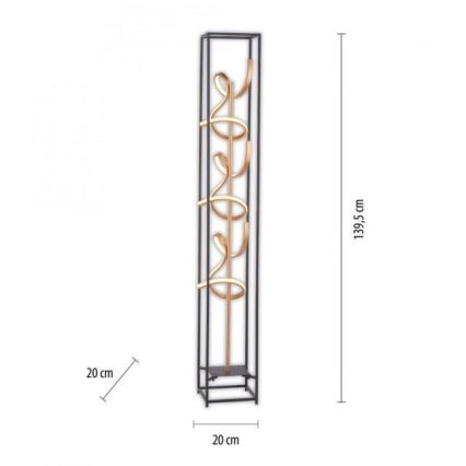 Paul Neuhaus 415-18 - LED Aptumšojama grīdas lampa SELINA 3xLED/10.W/230V