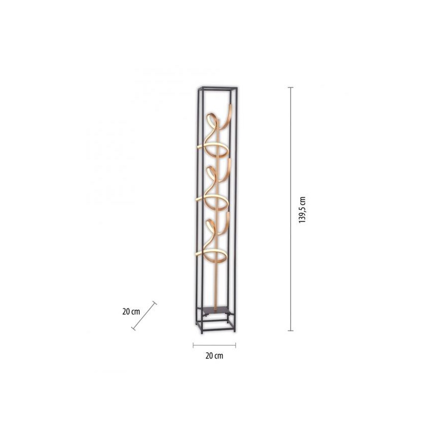 Paul Neuhaus 415-18 - LED Aptumšojama grīdas lampa SELINA 3xLED/10.W/230V
