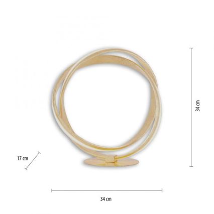 Paul Neuhaus 4531-12 - LED Aptumšojama galda lampa MELINDA LED/18W/230V zelta