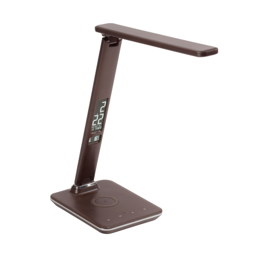 Paul Neuhaus 4595-23 - LED regulējama pieskāriena galda lampa ar bezvadu uzlādi ADRIANO LED/5W/230V brūna