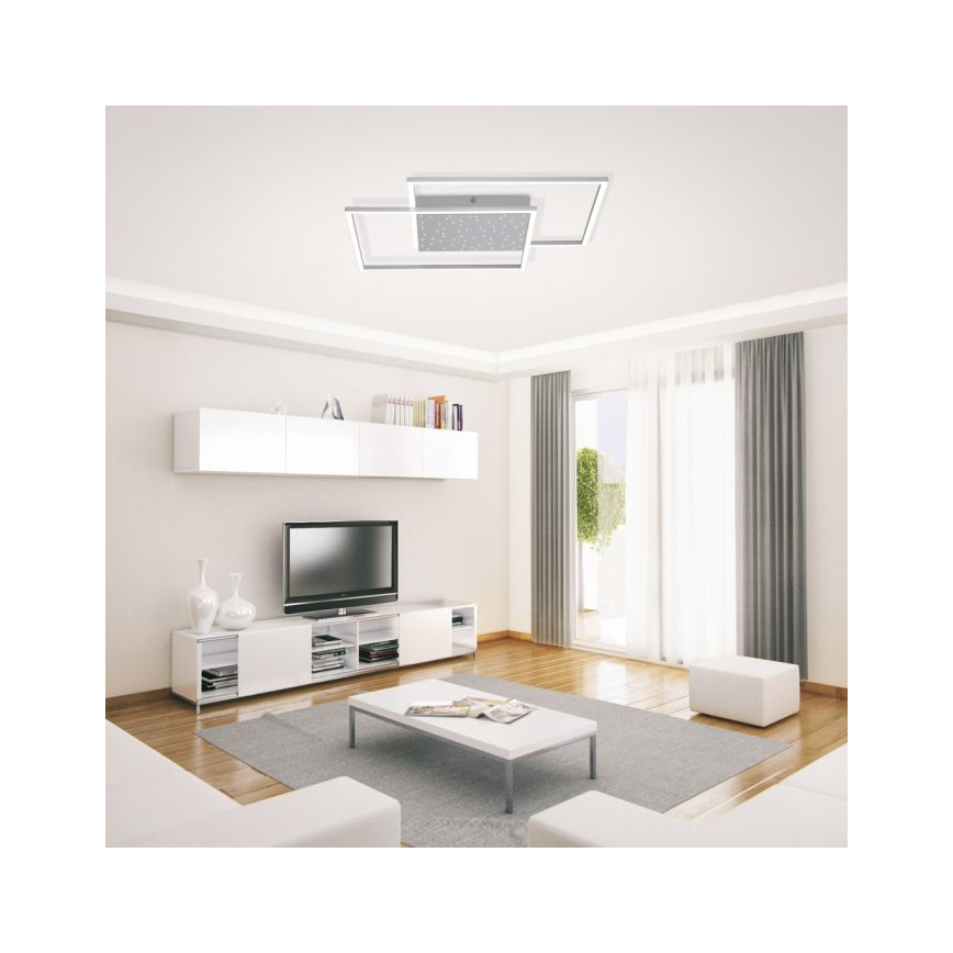 Paul Neuhaus 6024-55 - LED Aptumšojama virsapmetuma lustra YUKI LED/49W/230V + tālvadības pults