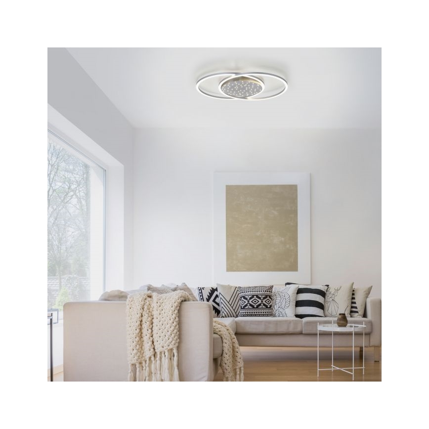 Paul Neuhaus 6025-55 - LED Aptumšojama griestu lampa YUKI LED/48W/230V + tālvadības pults