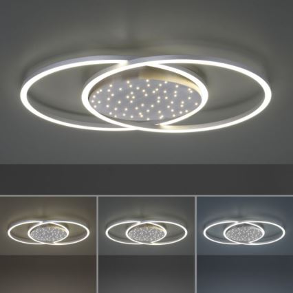 Paul Neuhaus 6025-55 - LED Aptumšojama griestu lampa YUKI LED/48W/230V + tālvadības pults