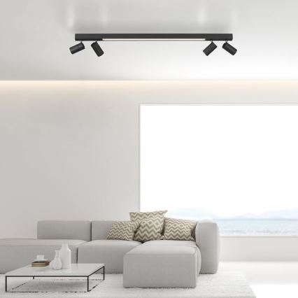 Paul Neuhaus 6121-13 - LED Aptumšojams starmetis PURE 4xLED/4W/230V + LED/9W 2700-5000K + tālvadības pults