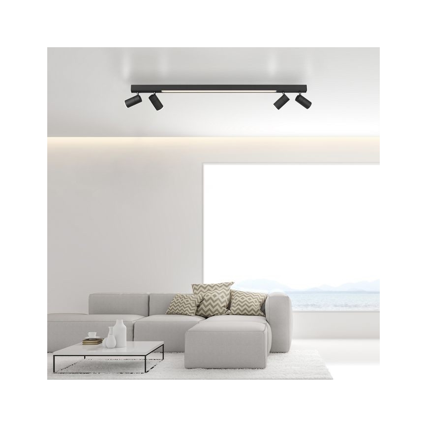 Paul Neuhaus 6121-13 - LED Aptumšojams starmetis PURE 4xLED/4W/230V + LED/9W 2700-5000K + tālvadības pults