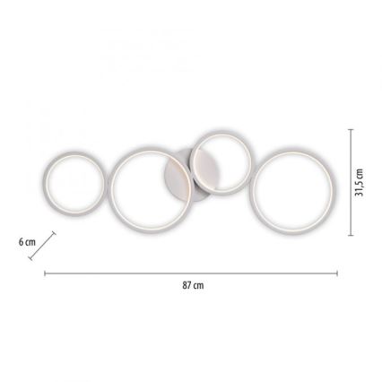 Paul Neuhaus 6183-16 - LED Aptumšojama griestu lampa KIRINGE LED/26W/230V