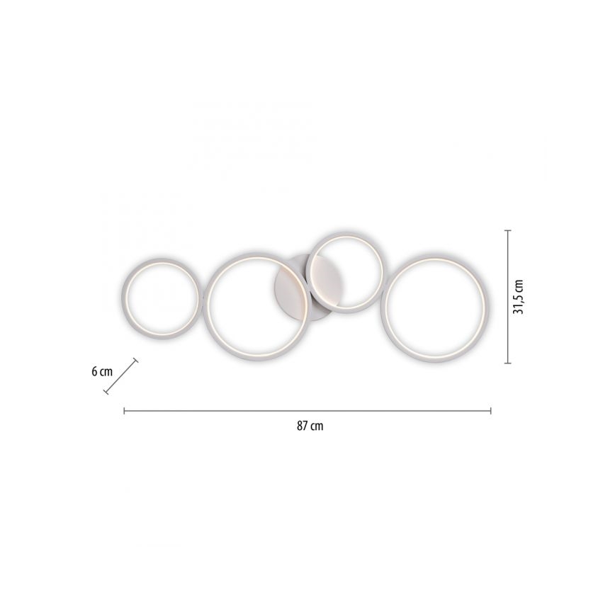Paul Neuhaus 6183-16 - LED Aptumšojama griestu lampa KIRINGE LED/26W/230V
