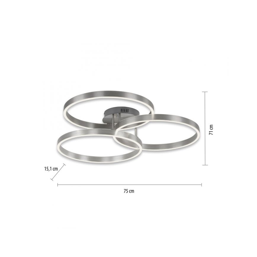 Paul Neuhaus 6233-55 - LED Aptumšojama griestu lampa PAAN LED/45,5W/230V 2700-5000K + tālvadības pults