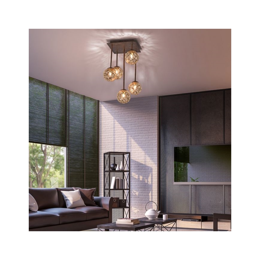 Paul Neuhaus 6234-48 - Griestu lampa GRETA 5xG9/40W/230V