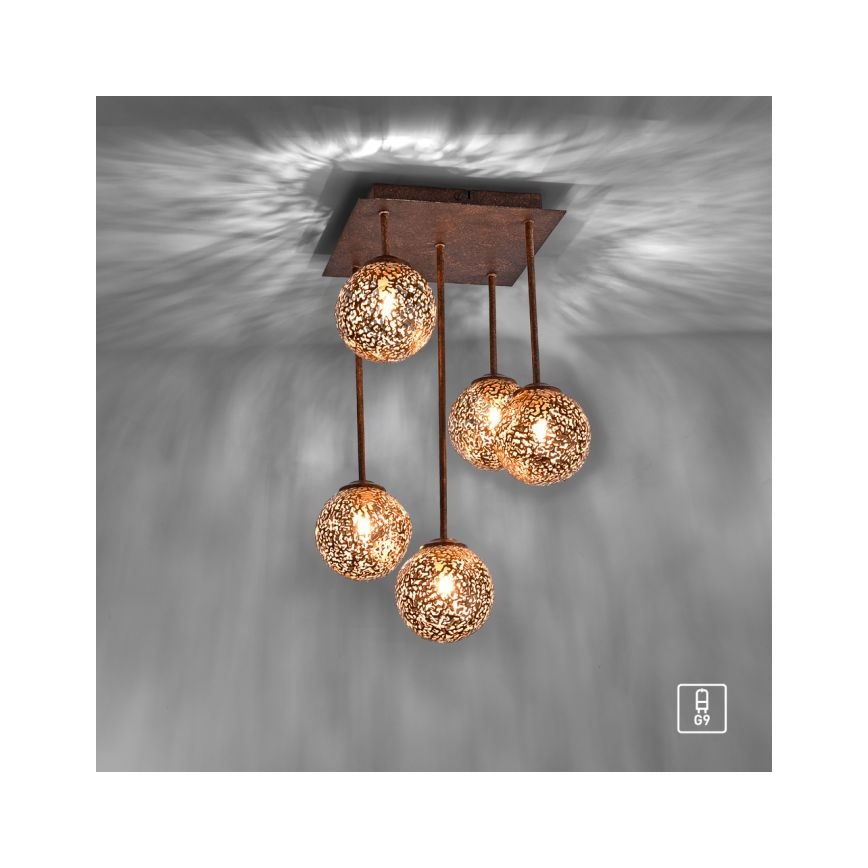 Paul Neuhaus 6234-48 - Griestu lampa GRETA 5xG9/40W/230V