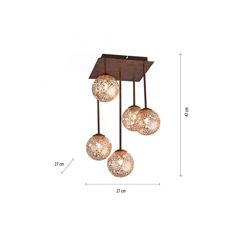 Paul Neuhaus 6234-48 - Griestu lampa GRETA 5xG9/40W/230V