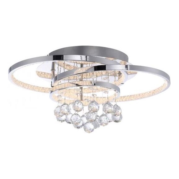 Paul Neuhaus 6267-17 - LED Aptumšojama griestu lampa ROTAZO LED/32W/230V d. 45 cm spīdīgi hromēts