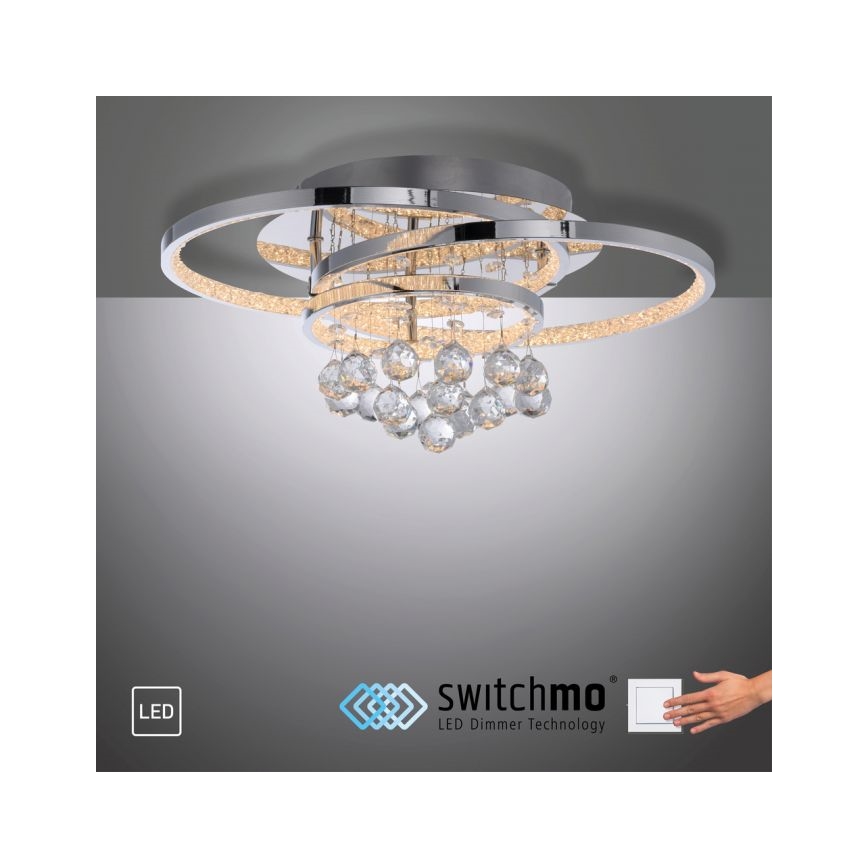 Paul Neuhaus 6267-17 - LED Aptumšojama griestu lampa ROTAZO LED/32W/230V d. 45 cm spīdīgi hromēts