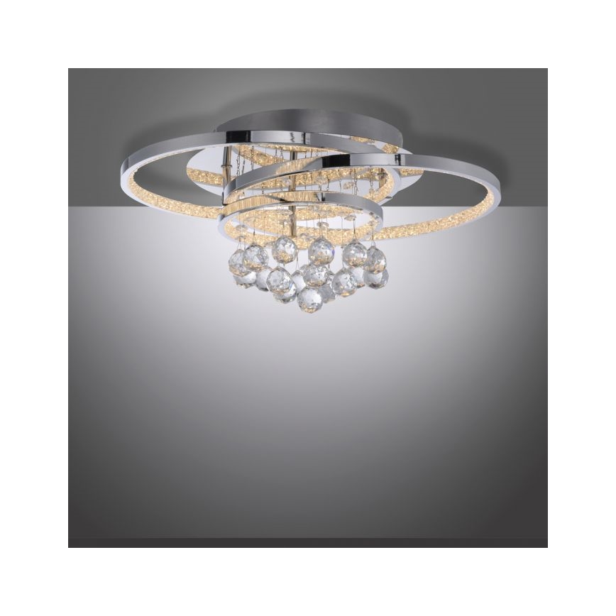 Paul Neuhaus 6267-17 - LED Aptumšojama griestu lampa ROTAZO LED/32W/230V d. 45 cm spīdīgi hromēts