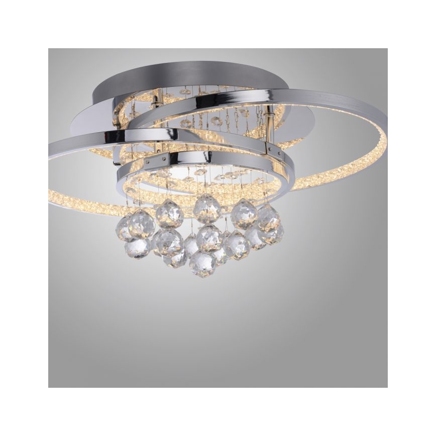 Paul Neuhaus 6267-17 - LED Aptumšojama griestu lampa ROTAZO LED/32W/230V d. 45 cm spīdīgi hromēts