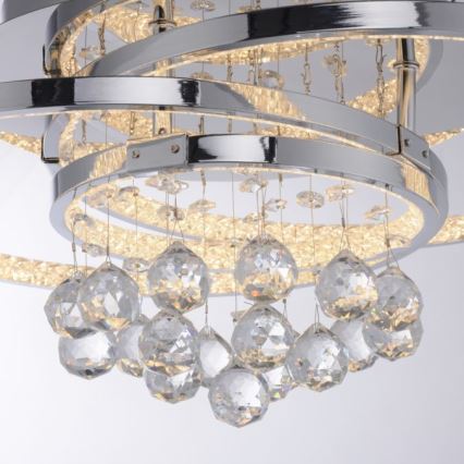 Paul Neuhaus 6267-17 - LED Aptumšojama griestu lampa ROTAZO LED/32W/230V d. 45 cm spīdīgi hromēts