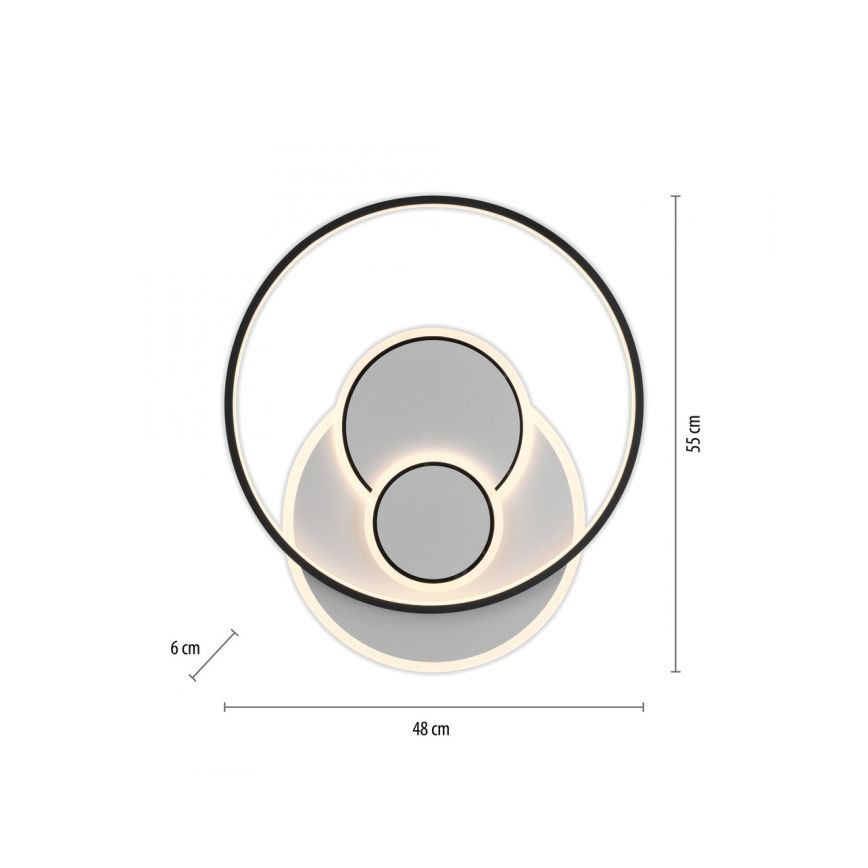 Paul Neuhaus 6392-16 - LED Griestu lampa MAILAK LED/27W/230V