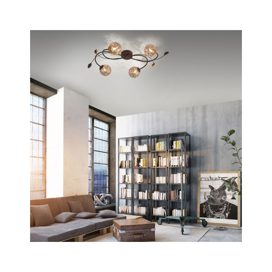 Paul Neuhaus 6395-48 - Pieliekama lustra GRETA 4xG9/40W/230V