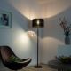 Paul Neuhaus 646-18 - LED Aptumšojama grīdas lampa ROBIN 1xE27/40W/230V + LED/2,1W melna