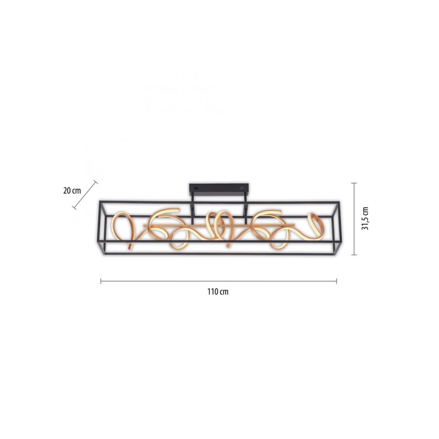 Paul Neuhaus 6473-18 - LED Aptumšojama piekaramā lustra SELINA 4xLED/10,2W/230V