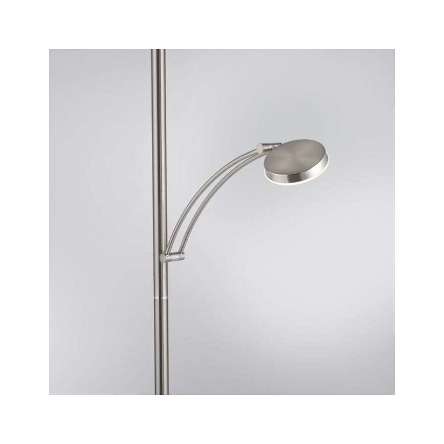 Paul Neuhaus 655-55 - LED Aptumšojama grīdas stāvlampa ALFRED 1xLED/28W+1xLED/4W/230V spīdīgi hromēts