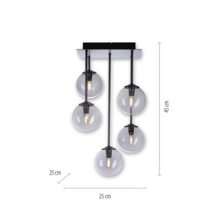 Paul Neuhaus 6719-18 - LED Lustra ar stieni WIDOW 5xG9/3W/230V