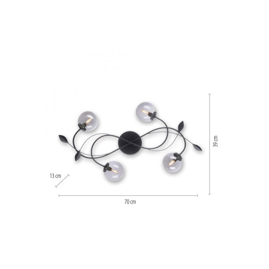 Paul Neuhaus 6724-18 - LED Virsapmetuma lustra WIDOW 4xG9/3W/230V