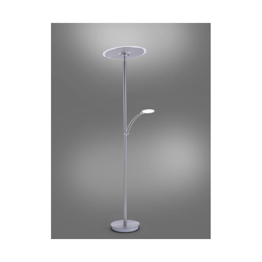 Paul Neuhaus 673-55 - LED Aptumšojama grīdas stāvlampa ARTUR 2xLED/21W/230V+1xLED/6W spīdīgi hromēts