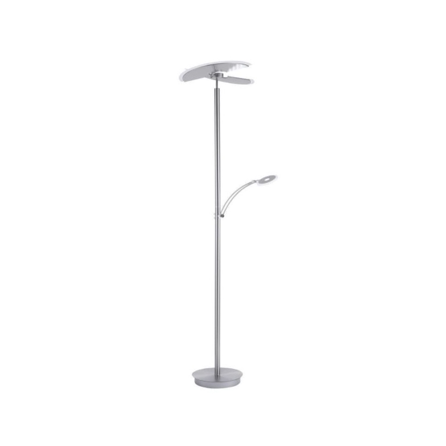 Paul Neuhaus 673-55 - LED Aptumšojama grīdas stāvlampa ARTUR 2xLED/21W/230V+1xLED/6W spīdīgi hromēts