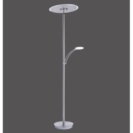 Paul Neuhaus 673-55 - LED Aptumšojama grīdas stāvlampa ARTUR 2xLED/21W/230V+1xLED/6W spīdīgi hromēts