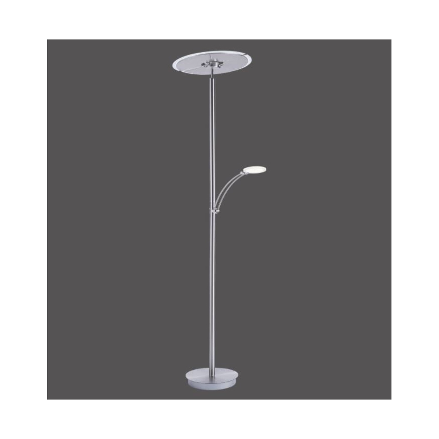 Paul Neuhaus 673-55 - LED Aptumšojama grīdas stāvlampa ARTUR 2xLED/21W/230V+1xLED/6W spīdīgi hromēts