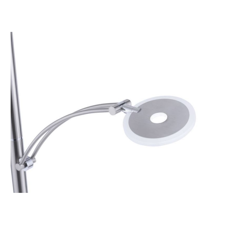 Paul Neuhaus 673-55 - LED Aptumšojama grīdas stāvlampa ARTUR 2xLED/21W/230V+1xLED/6W spīdīgi hromēts