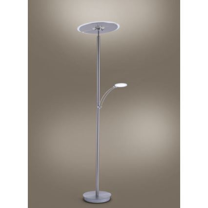 Paul Neuhaus 673-55 - LED Aptumšojama grīdas stāvlampa ARTUR 2xLED/21W/230V+1xLED/6W spīdīgi hromēts