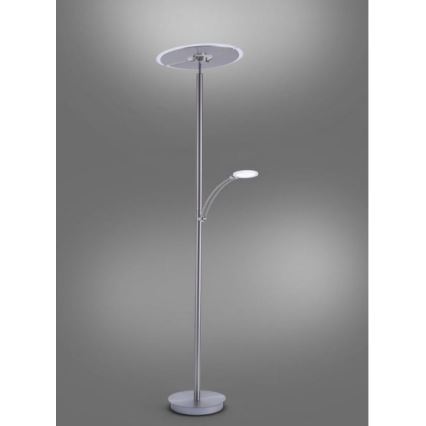 Paul Neuhaus 673-55 - LED Aptumšojama grīdas stāvlampa ARTUR 2xLED/21W/230V+1xLED/6W spīdīgi hromēts