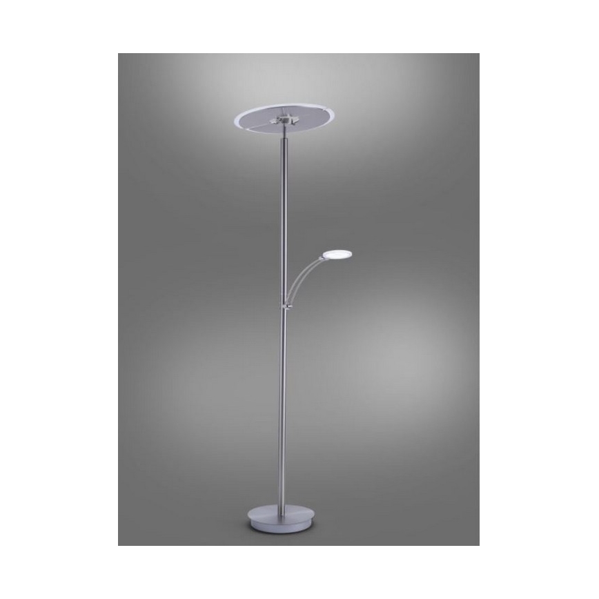 Paul Neuhaus 673-55 - LED Aptumšojama grīdas stāvlampa ARTUR 2xLED/21W/230V+1xLED/6W spīdīgi hromēts