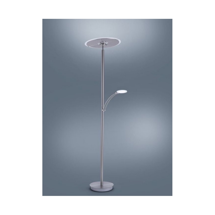 Paul Neuhaus 673-55 - LED Aptumšojama grīdas stāvlampa ARTUR 2xLED/21W/230V+1xLED/6W spīdīgi hromēts