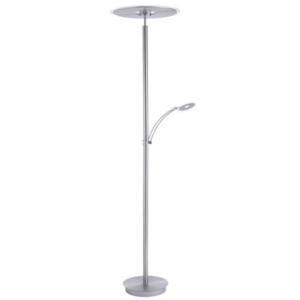 Paul Neuhaus 673-55 - LED dimmējama grīdas lampa ARTUR 2xLED/21W/230V+LED/6W spīdīgs hroms
