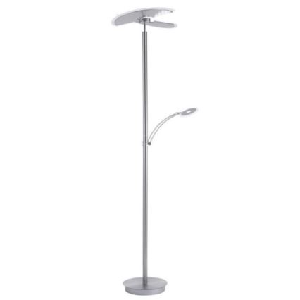 Paul Neuhaus 673-55 - LED dimmējama grīdas lampa ARTUR 2xLED/21W/230V+LED/6W spīdīgs hroms