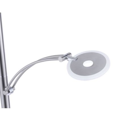 Paul Neuhaus 673-55 - LED dimmējama grīdas lampa ARTUR 2xLED/21W/230V+LED/6W spīdīgs hroms